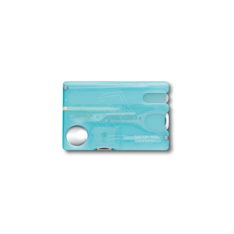 Victorinox SwissCard Nailcare, Ice-blue Translucent