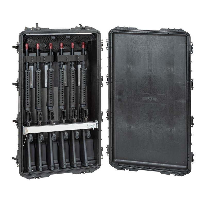 EXPLORER CASES 10826.B D5 Internal L1080 x W620 x D260 mm with Weapons System, Wheels, Black Case, 230380