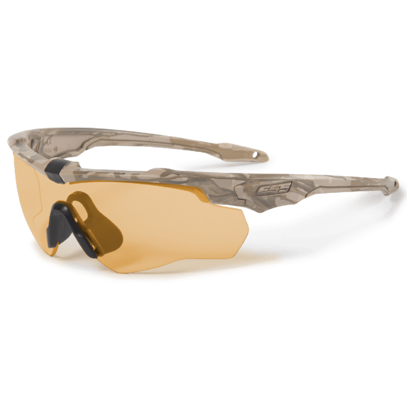 ESS CrossBlade Spin Camo Bone Eyeshield w/ Hi Def Bronze, Clear & Smoke Gray Lenses, 19797