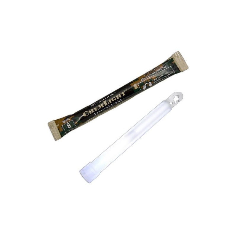 Cyalume NSN 6260-01-218-5146 6 inch Lightsticks White 8 hours EXPIRY OCT-2027 0448