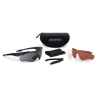 ESS CrossBlade 3LS Matte Black w/LPL-3B, Smoke Grey and Clear Lens